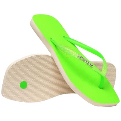 Imagem de Chinelo Feminino Havaianas Slim Square Glitter Neon Original
