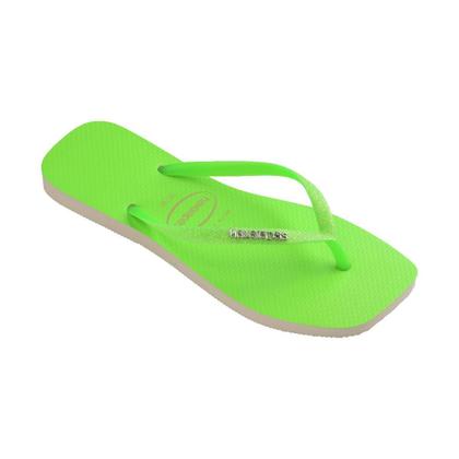 Imagem de Chinelo Feminino Havaianas Slim Square Verde Neon - 4148927