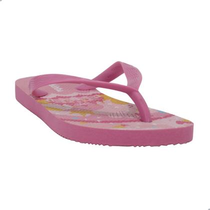 Imagem de Chinelo Feminino Infantil Molekinha Rosa Com Castelo