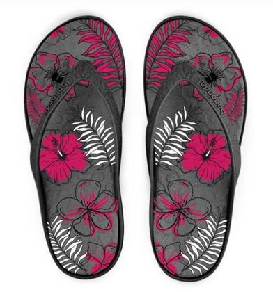 Imagem de Chinelo Feminino Lilly Aloha Floral BoaOnda Palmilha Removível