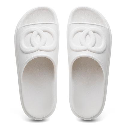 Imagem de Chinelo Feminino Nuvem Ortopédico Plataforma Macio Confortavel Branco
