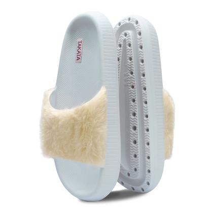 Imagem de Chinelo Feminino Nuvem Slide com Pelo Confort Macio AF6.04 A
