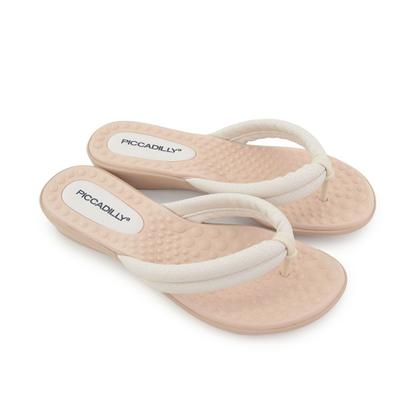 Imagem de Chinelo Feminino Piccadilly Ortopédico Off White - 50032