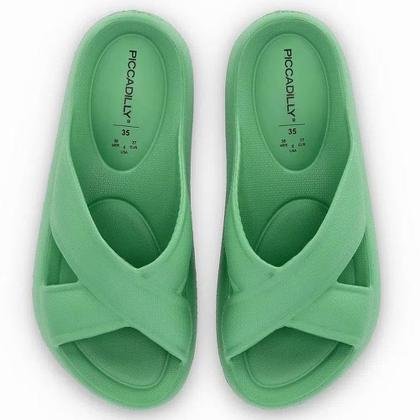 Imagem de Chinelo Feminino Slide X Marshmallow Verde Neon Piccadilly 228001