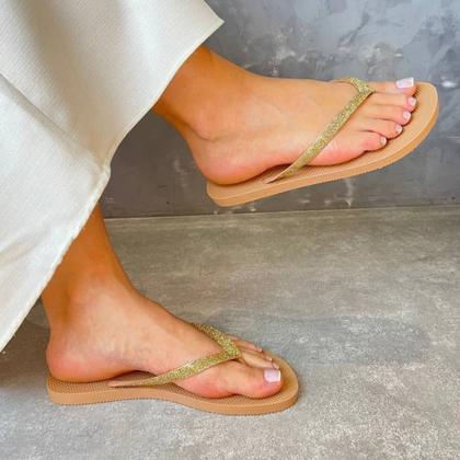 Imagem de Chinelo Feminino Tira Strass Conforto Fácil Calce Beira Rio