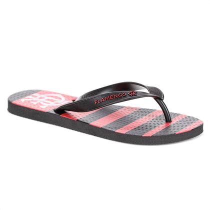 Imagem de Chinelo Flamengo Manto 1 2024 Preto Vermelho e Prata - Masculino