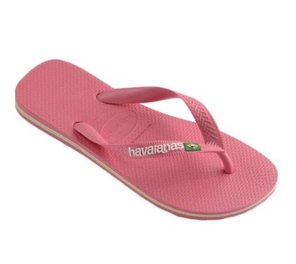 Imagem de Chinelo Havaianas Adulto Brasil Logo fc Rosa Cristal