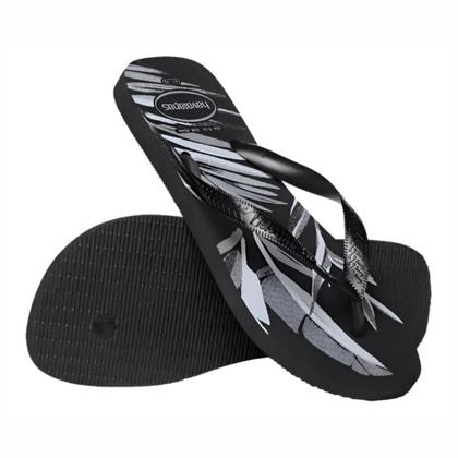 Imagem de Chinelo Havaianas Aloha Unissex Preto Cinza