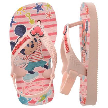 Imagem de Chinelo Havaianas Baby Disney Classics Minnie E Mickey Com Elástico