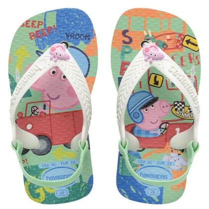 Imagem de Chinelo Havaianas Baby Peppa Pig com Elástico