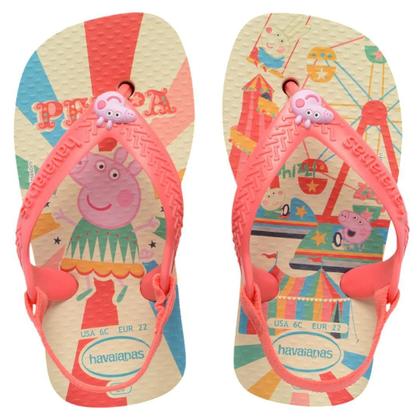 Imagem de Chinelo Havaianas Baby Peppa Pig com Elástico