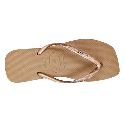 Imagem de Chinelo Havaianas Feminino Slim Square Logo Metallic Com NF