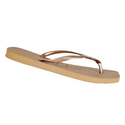 Imagem de Chinelo Havaianas Feminino Slim Square Logo Metallic Com NF