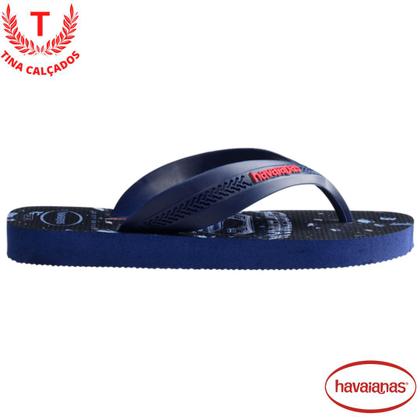 Imagem de Chinelo Havaianas Infantil Com Tira Larga - Kids Max Heróis DC - Masculino