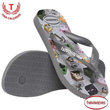 Imagem de Chinelo Havaianas Infantil Minecraft - Masculino