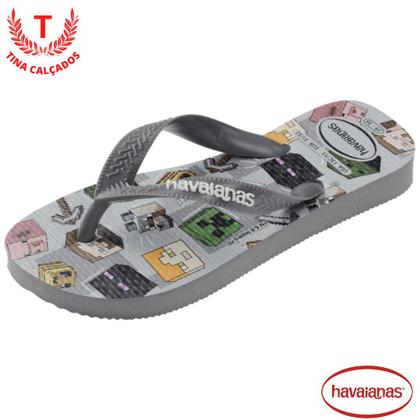 Imagem de Chinelo Havaianas Infantil Minecraft - Masculino