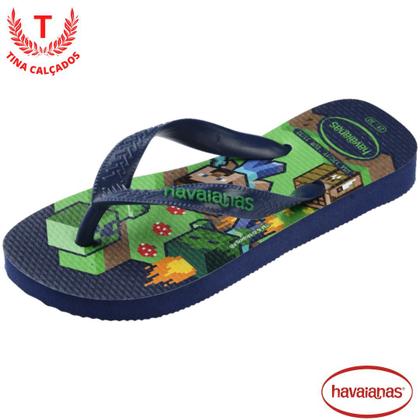 Imagem de Chinelo Havaianas Infantil Minecraft - Masculino