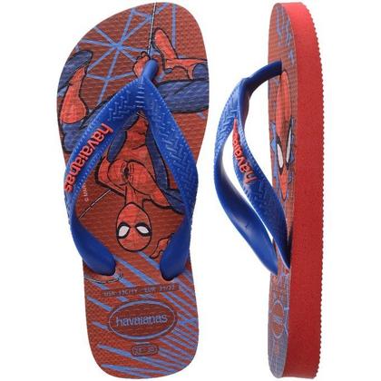 Imagem de Chinelo Havaianas Infantil Top Marvel II - unissex - vermelho e azul