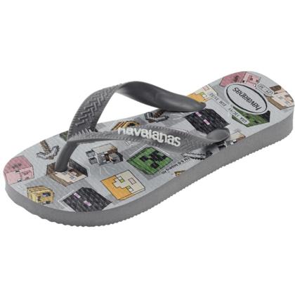 Imagem de Chinelo Havaianas Kids Minicraft Original Cinza Escuro