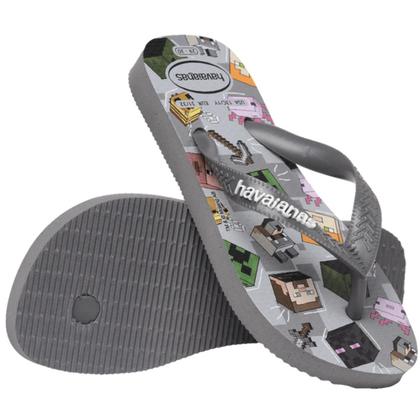 Imagem de Chinelo Havaianas Kids Minicraft Original Cinza Escuro