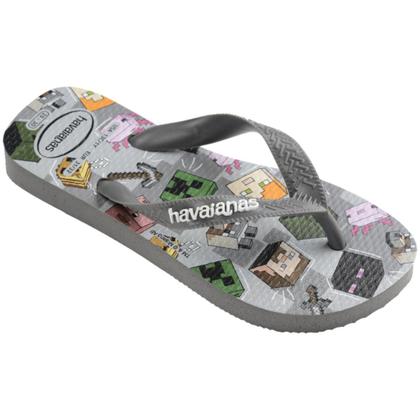 Imagem de Chinelo Havaianas Kids Minicraft Original Cinza Escuro