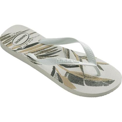 Imagem de Chinelo Havaianas Masculino Aloha 41/42  BRANCO/VERDE Olive PAR