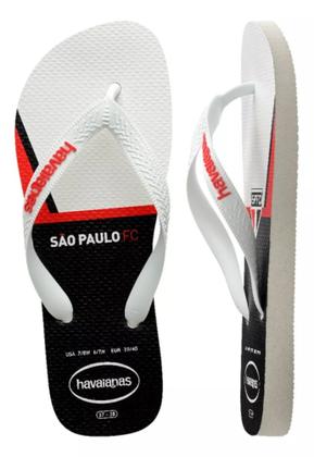 Imagem de Chinelo Havaianas São Paulo Original Sandália Tricolor Masculina Feminina Infantil Presente