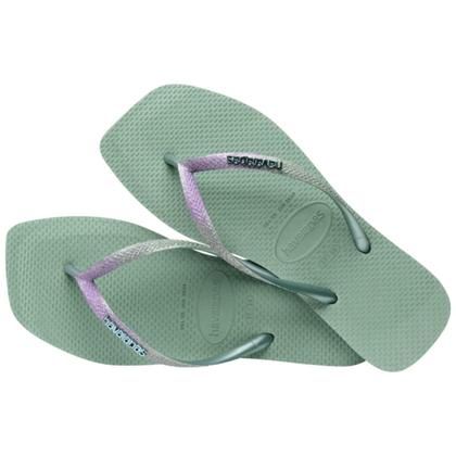 Imagem de Chinelo Havaianas Slim Square Glitter Quadrada Logo Metallic