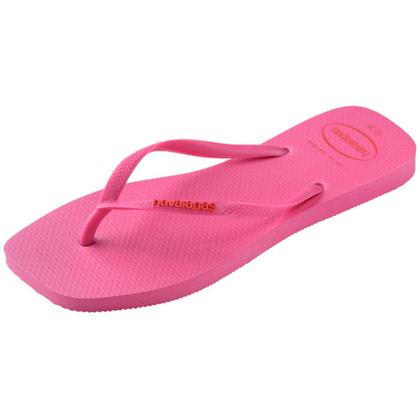 Imagem de Chinelo Havaianas Slim Square Logo Pop Up Bico Quadrado Feminino