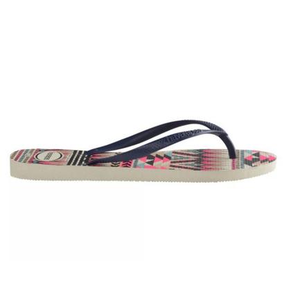 Imagem de Chinelo Havaianas Slim Tribal Branco Com Marinho