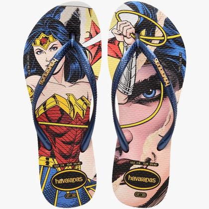 Imagem de Chinelo Havaianas Slim Wonder Woman FC Mulher Maravilha