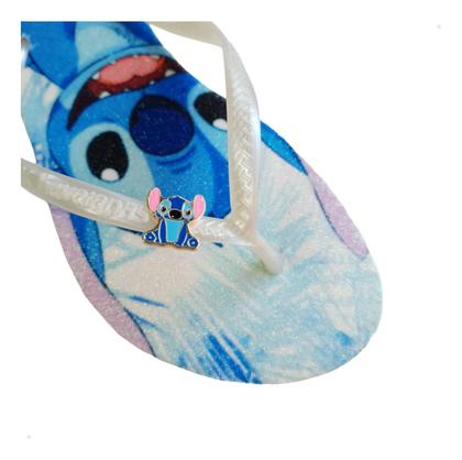 Imagem de Chinelo Havaianas Stitch Infantil Personalizada+pingente 