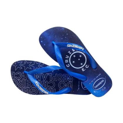 Imagem de Chinelo Havaianas Top Cruzeiro Oficial Times Original Unissex Adulto Confortável