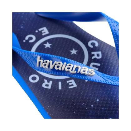Imagem de Chinelo Havaianas Top Cruzeiro Oficial Times Original Unissex Adulto Confortável