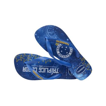 Imagem de Chinelo Havaianas Top Cruzeiro Oficial Times Original Unissex Adulto Confortável