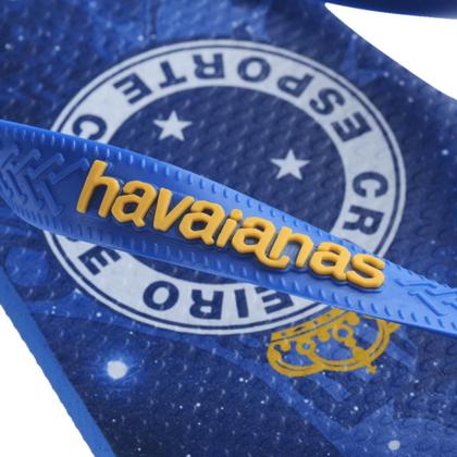 Imagem de Chinelo Havaianas Top Cruzeiro Oficial Times Original Unissex Adulto Confortável