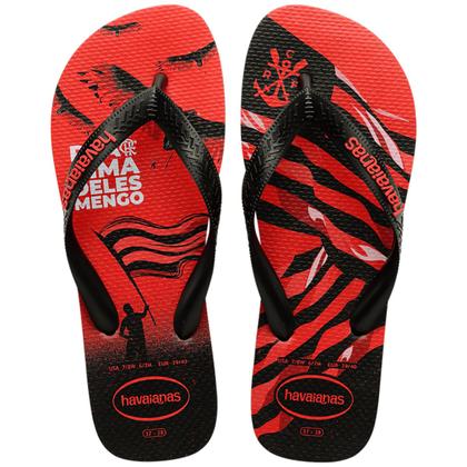 Imagem de Chinelo Havaianas Top Times Flamengo - Preto e Vermelho