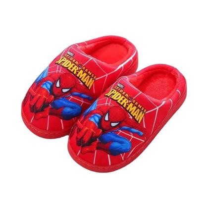 Imagem de Chinelo Infantil de Algodão Homem-Aranha - Quentinho para Outono/Inverno