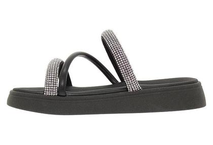Imagem de Chinelo Infantil Flatform Molekinha com tiras em Strass 2358.100