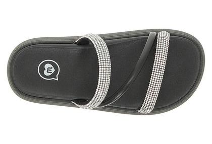 Imagem de Chinelo Infantil Flatform Molekinha com tiras em Strass 2358.100