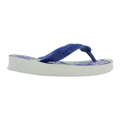 Imagem de Chinelo Infantil Havaianas Kids Athletic Azul e Branco