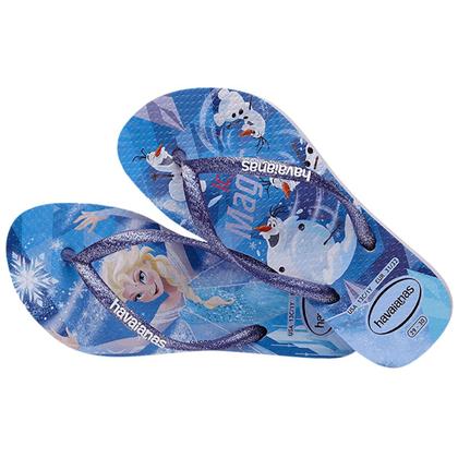 Imagem de Chinelo Infantil Havaianas Slim Frozen Cf Feminino - Lilás - 31/32