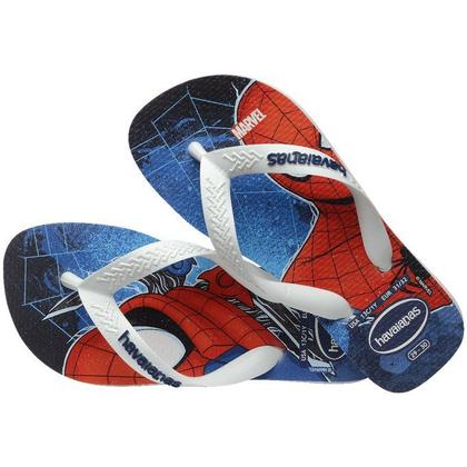 Imagem de Chinelo infantil Havaianas Top Marvel Ii Fc - unissex - branco+azul+vermelho