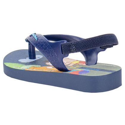 Imagem de Chinelo infantil ipanema baby com elástico turma da mônica azul