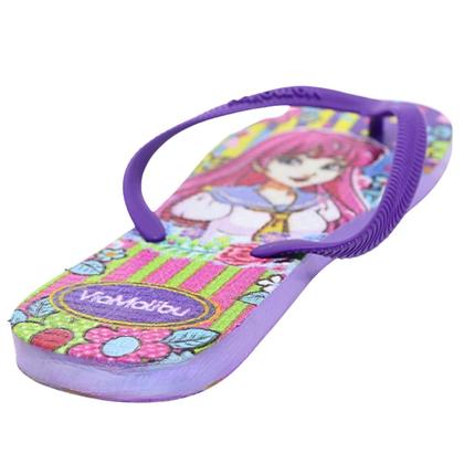 Imagem de Chinelo Infantil Menina Casual Princesa Delicada Moderno Leve Macio Antiderrapante Confortavel