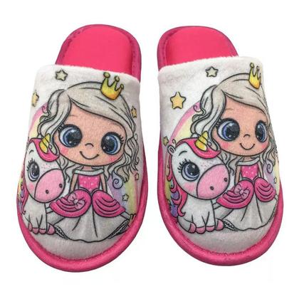Imagem de Chinelo Infantil Menina Quarto Conforto Princesa Europa