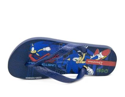 Imagem de Chinelo Infantil Menino Ipanema Sonic Race Azul Vermelho 27170