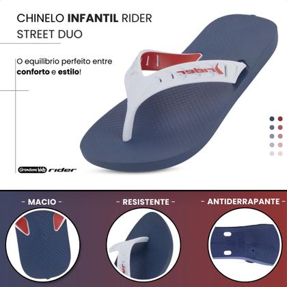 Imagem de Chinelo Infantil Rider Street Duo Estiloso Confortável