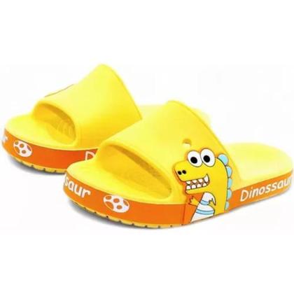Imagem de Chinelo Infantil Slide Nuvem Dinossauro Sandália Criança Menino Menina Moda Leve Macio Confortável Flexível