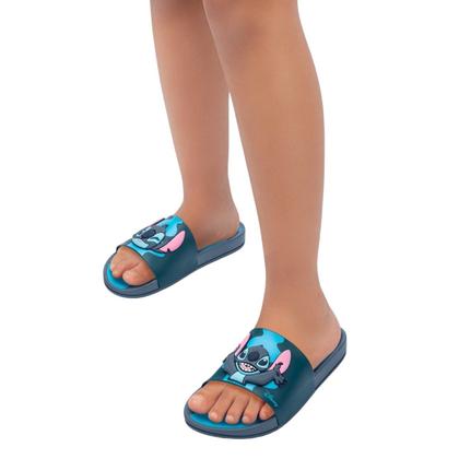 Imagem de Chinelo Infantil Slide Stitch Minnie Personagens Disney Macio 22994